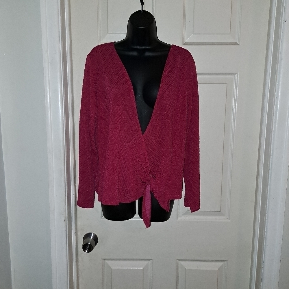 Citiknit half wrap blouse size 1X 5/$25